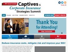 Tablet Screenshot of captivesinsurance.com